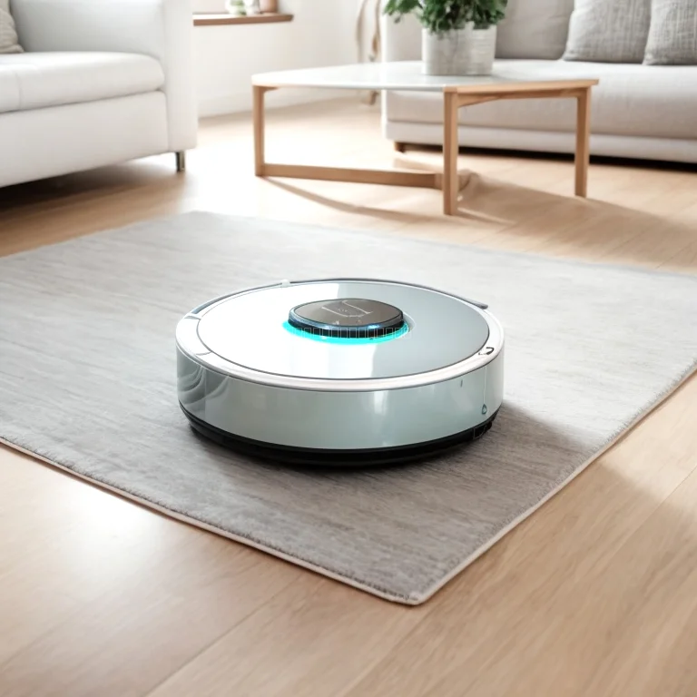 CleanHubAI Saugroboter im Wohnzimmer